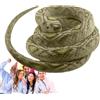 Generic serpente di gomma - rettile da giardino, giocattolo da snake per esterni, design flessibile, 70 cm, durevole, con texture realistica, per decorazione di Halloween, controllo degli uccelli, T