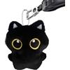 Generico Peluche Gatto Morbido | Morbido Giocattolo Peluche Nero Bambola | Bambola Morbida Decorazione per Camera, Portachiavi per Bambini e Adulti, Regalo Feste