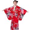 Hauwthg Costume Da Geisha Kimono, Vestaglia Seta Stampa Floreale, Costume Kimono Giapponese Per Bambini, Per Feste Di Compleanno, Spettacoli Teatrali, Palcoscenico e Raduni, Bambine da 2 a 10 Anni