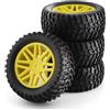 Generic Compatibile Con HSP 15502 94107 94170 94155 94177 Per HPI 1/10 RC Car Short Course Truck 95mm Upgrade Pneumatici Ruota 12mm Hex RC Ruote Gomma