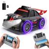 Cossify Mini Drift Auto, Auto da Corsa Intelligente con Tracciamento IA 1080p con Schermo LCD da 2,4 Pollici, Telecomando, Effetti Luminosi e Sonori Dinamici, Regali RC (Nero)