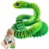 Generico Snake articolato stampato in 3D, giocattolo Snake Fidget | Oggetti da collezione di articolati desktop,Adulti giocattoli sensoriali con articolazioni flessibili per camera da , sala da studio