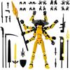 MLPKOI T13 Action Figure Con Più Giunti (Assembly completato), Stampa 3D di Robot T13 Robot Action Figure Manichino con Armi + Tipi di Mano Decorazioni Desktop Per Gli Amanti Del Gioco Giocattoli