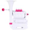 Nuvo JHorn in bianco con finiture rosa
