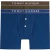 Tommy Hilfiger Uomo Slip Boxer Confezione da 2 Button Fly in Cotone Elasticizzati, Multicolore (Blu Jean/Army Grn), M