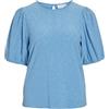 VILA Vikally O-Neck 2/4 Top Noos da Donna, Blu Blissful, XXL