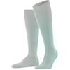 FALKE Airport M Kh lana cotone al ginocchio tinta unita 1 paio, Calzini lunghi Uomo, Grigio Silver 3462, 41-42