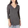 Amazon Essentials Maglione A Tunica Leggero A Maniche Lunghe Con Scollo A v (Disponibile In Taglie Forti) Donna, Carbone Puntinato, XXL