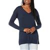 Amazon Essentials Maglione A Tunica Leggero A Maniche Lunghe Con Scollo A v (Disponibile In Taglie Forti) Donna, Blu Marino, XL