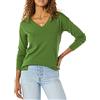 Amazon Essentials Maglione A Tunica Leggero A Maniche Lunghe Con Scollo A v (Disponibile In Taglie Forti) Donna, Verde, XL