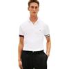 Tommy Hilfiger Uomo Maglietta Polo Maniche Corte Liquid Cotton Slim Fit, Bianco (White), L