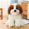Peluche Realistico Di Cane, Regalo Di Compleanno, Razza Di Cane, Occhi Ricamati,