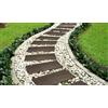 Nicoman Cravatta ferroviaria da Giardino Effetto Legno per traversine ferroviarie in Gomma Ecologica per traversine stradali all'aperto (Terra, 61 x 25,5 cm, Set da 1)
