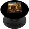 Funny Papa Bear Father Day Camper Wilder Home is here I Pitch Orso in campeggio Divertente avventura PopSockets PopGrip Adesivo