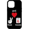 Mahjong Chinese Tile Game Gift For Mahjo Custodia per iPhone 12 Pro Max Amore Mahjong Gioco Cinese Amore Giocare Mahjong Amante