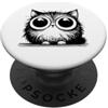 Cool Black Kitten Kitty Cat Holiday Birt Simpatico gatto nero gattino regalo per uomini, donne, bambini, ragazzi e ragazze PopSockets PopGrip Adesivo