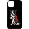 Funny Dog Mom Tattoo Dog Mama Graphic Gi Custodia per iPhone 13 I Love Mom Tattoed Dog Mama Border Collie Proprietario Amante dei cani