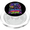 Bahaa's Tee Tech War Cats Clash, Space Cats Illustration Graphic Cartoon PopSockets PopGrip per MagSafe