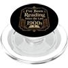 Vintage Reader Bookworm Library Book Lov Ho letto dalla fine del 1900 Book Lovers Vintage PopSockets PopGrip per MagSafe