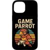 Retro Video Game Lover Console Gamers Pa Custodia per iPhone 15 Divertente Parrot Gamer Meme Retro Gioco di Giochi di parole Animal Joke Console