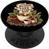 Jimbeels BLOOM THEN SIP Caffè Filtro Preinfusione Barista PopSockets PopGrip Adesivo