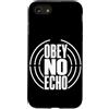 Jimbeels Custodia per iPhone SE (2020) / 7/8 OBEY NO ECHO Pensiero Libero Voce Personale