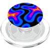 Electric Flux Pattern Studio Modello di arte ottica astratta dell'onda termica variop PopSockets PopGrip per MagSafe