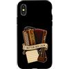 Jimbeels Custodia per iPhone X/XS BUTTON BOX CALM Fisarmonica Diatonica Musica Folk