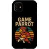 Retro Video Game Lover Console Gamers Pa Custodia per iPhone 11 Divertente Parrot Gamer Meme Retro Gioco di Giochi di parole Animal Joke Console