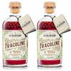 Generico La Valdotaine LIQUORE con FRAGOLINE DI BOSCO di Montagna e GRAPPA 25% - 2 Bottiglie da 700ml -