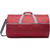 Amazon Essentials - Borsone Pieghevole in Nylon Lungo 63,5cm, Ideale per Viaggi o Riporre Oggetti, Tasche con zip, Capienza 15,9kg, Rosso