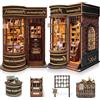 LUMYCE Kit Book Nook DIY per Adulti: LUMYCE Casa in Miniatura con Luci LED da Montare, Modellismo 3D Creativo per Decorare Librerie - Regalo Originale per Appassionati di Fai da Te