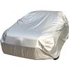 logei® Garage Telo copriauto Auto Copertura comprende Speciale Copertura Impermeabile taffettà Impermeabile Anti UV, Argento (L:457 * 165 * 120cm)