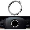 VDARK, Accessori per volante, BMW, copertura per logo, con brillantini, adatto per i loghi del voltante BMW, unisex, argentato