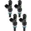 A ABSOPRO Carburante Iniettore Per Nissan Versa 09-12 4 Pezzi | Per Nissan Micra Hatchback K12 05-10, Per Nissan Qashqai J10 07-13, Modelli: 16600-ED000, FBY1160, FIJ0031.