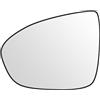 SENZEAL Vetro dello Specchietto Lato Guida Riscaldato con Piastra Portante per Opel Meriva 2010-2017 (Sinistro)