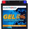 Electronicx YTX16-BS GEL Batteria Moto - 12V 16Ah 265A - Starter sigillato, senza manutenzione, antivibrazione e a prova di perdite per moto, scooter e quad - compatta e pronta all'uso