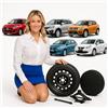 Generico Ruotino di scorta Compatibile per/con Suzuki Swift, Ignis, Alto, Baleno, Celerio 16 pollici 125/70 4fori Affidabile, Pronto All'Uso, Completo di Cric e Sacca