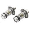 Riloer 2pcs 12V 100W H7 LED Xenon auto lampadine fendinebbia, illuminazione bianca universale ad alta luminosità auto DRL luci di marcia diurna sostituzione