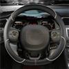 Lhdktee Coprivolante Per Auto Per Fiat Per Panda 2013 2015 2017 2019 2020 2021 2022 Accessori Auto Coprivolante Per Auto Pelle Microfibra Copri Volante(BEIGE D SHAPE)