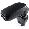 Autohobby Bracciolo Portaoggetti Centrale Poggiabraccio con vano portaoggetti Organizer Progettato in modo Speciale in Tessuto Nero Per Touran Caddy 2003