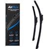 AirFlux Set di 2 spazzole tergicristallo di alta qualità per Peugeot 2008 E-2008 2020 2021 2022 2023 2024 2025 2026, silenziose, senza segni, durevoli, facili da installare