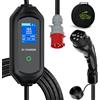 AFYEEV Tipo 2 Cavo di Ricarica 11 kW Mobile Wallbox, 5M 6-16A Trifase Cavo di Ricarica Tipo 2, Caricatore EV Portatile con Potenza di Ricarica Regolabile e Funzione Timer, Per EV PHEV IEC