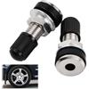 HoaaiGo 2 pezzi valvole per pneumatici, valvole per cerchioni per auto, pneumatici per moto con tappi antipolvere, valvole per auto a scatto per auto, moto, biciclette, valvole per auto con valvola tubeless