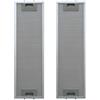 Generico Filtro For Cappa Aspirante 160x525 Mm, 2 Pezzi Di Grasso | 160x525mm; 2 pezzi; filtro antigrasso di ricambio; unità di ventilazione for cucine; filtro della cappa aspirante