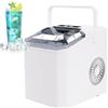 Generic 1.5L Macchina Del Ghiaccio, Macchina Da Banco Per Cubetti Di Ghiaccio Con Autopulizia, 12 Kg In 24 Ore, 2 Dimensioni Di Ghiaccio, Macchina Per Ghiaccio Portatile Per Casa E Cucina, Ufficio, Fes white