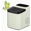 Generic 1.2L Macchina per Ghiaccio, Macchina per Cubetti di Ghiaccio da Banco con Autopulizia, 12kg in 24 Ore, Base Antiscivolo, Basso Rumore, Macchina per Ghiaccio Portatile per Casa e Cucina, Ufficio green