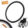 CLISPEED Pneumatici per sedia a rotelle 24 x 1 3/8 in gomma PU piena, 56 x 3 cm, 1 pezzo