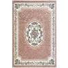 Pierre Tappeti Tappeto classico QUEEN ROSA stile tradizionale francese aubusson floreale, arredo casa salotto soggiorno camera lavabile antiscivolo cm.65x110