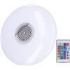 Spacnana Lampada Musicale Che Cambia Colore RGB, Altoparlante Lampadina LED Wireless, Lampadina Musicale Intelligente RGB, Colore Base E27 con Telecomando, Luce Wireless LED